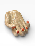 "The Hand" Ceramic Wall Hook & Key Holder – Functional Art
