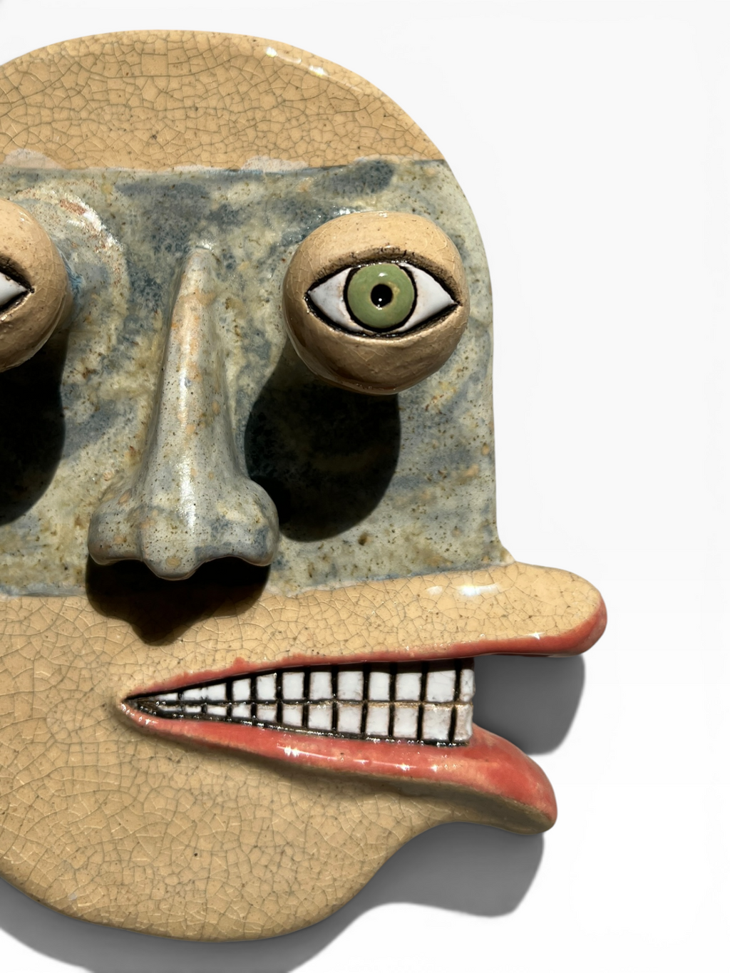 Ceramic Art Mask "Smiley"