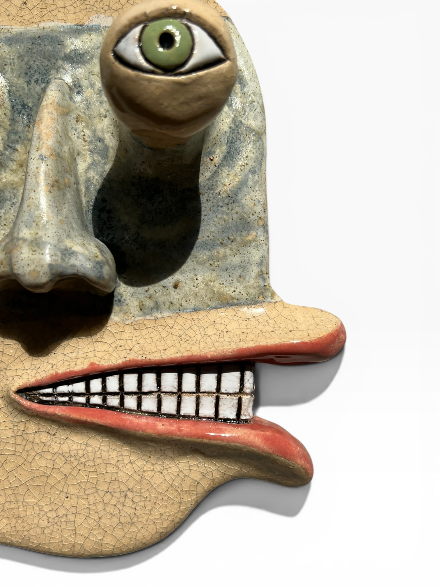 Ceramic Art Mask "Smiley"