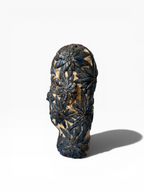 Large Ceramic Sculpture "Floral Head"