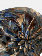 Large Ceramic Sculpture "Floral Head"