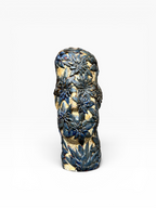 Large Ceramic Sculpture "Floral Head"