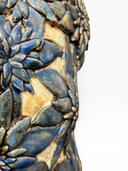 Large Ceramic Sculpture "Floral Head"