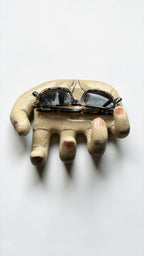 "The Male Hand" Ceramic Decorative Wall Hook – Anatomical Art Sculpture
