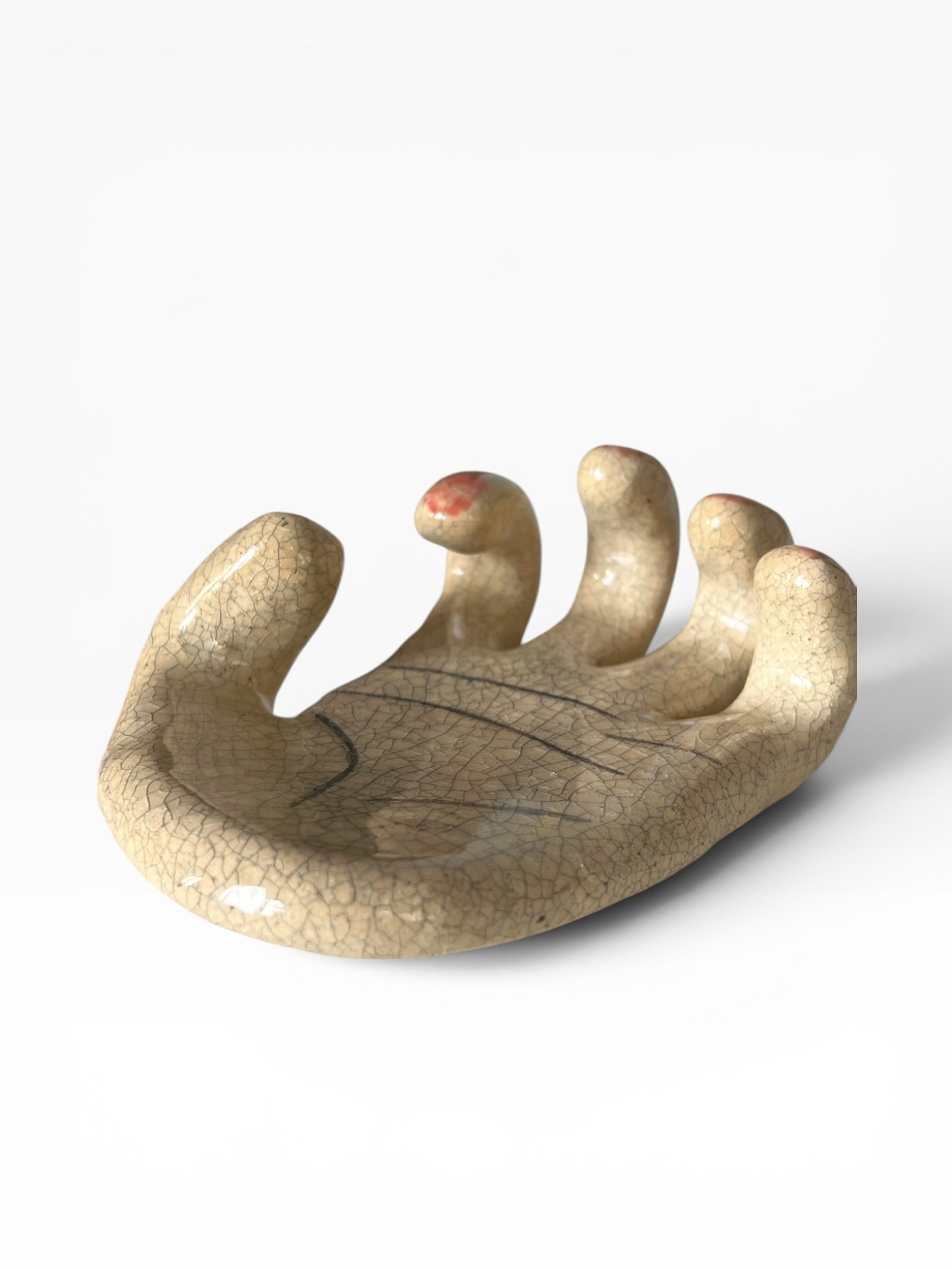 "The Hand" Ceramic Wall Hook & Key Holder – Functional Art