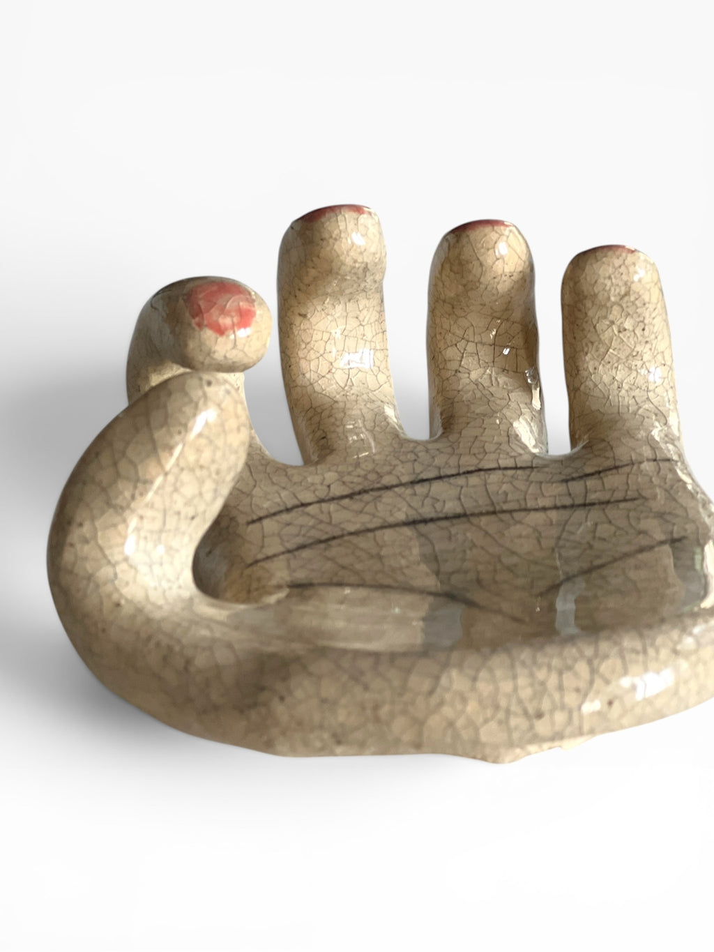 "The Hand" Ceramic Wall Hook & Key Holder – Functional Art