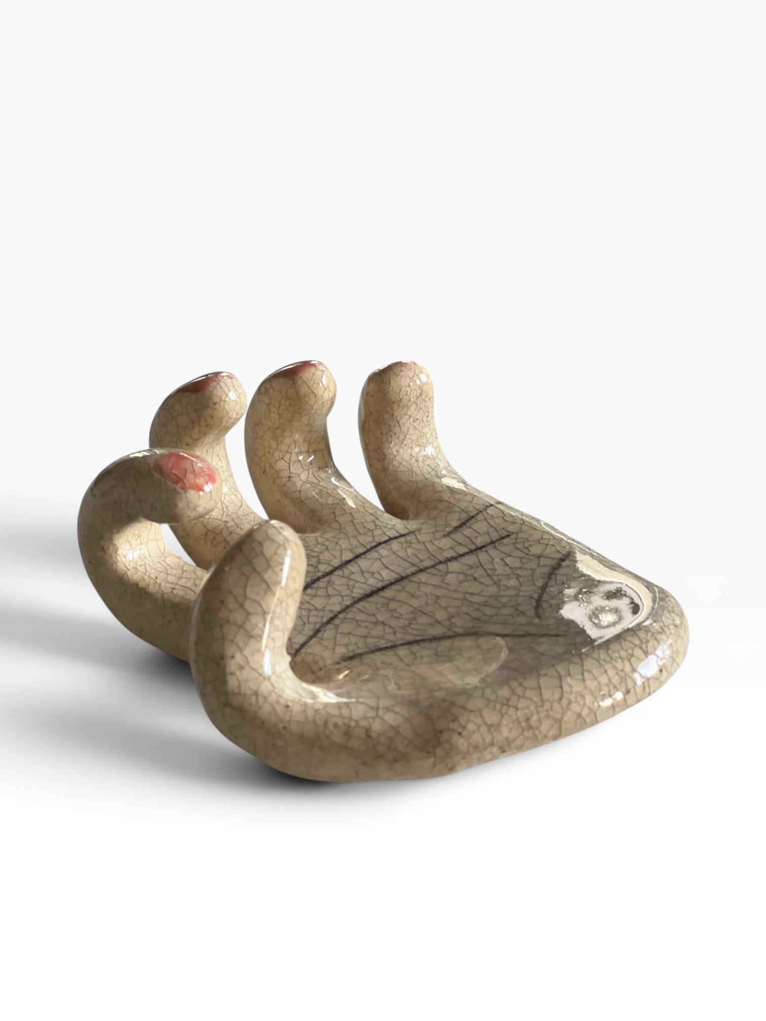 "The Hand" Ceramic Wall Hook & Key Holder – Functional Art