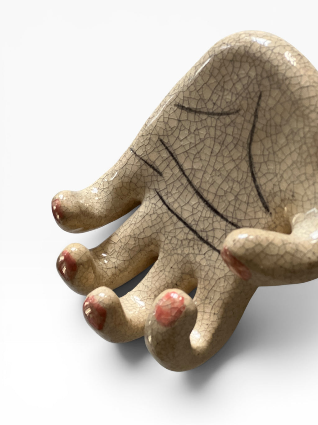 "The Hand" Ceramic Wall Hook & Key Holder – Functional Art
