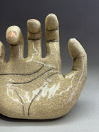 "The Male Hand" Ceramic Decorative Wall Hook – Anatomical Art Sculpture