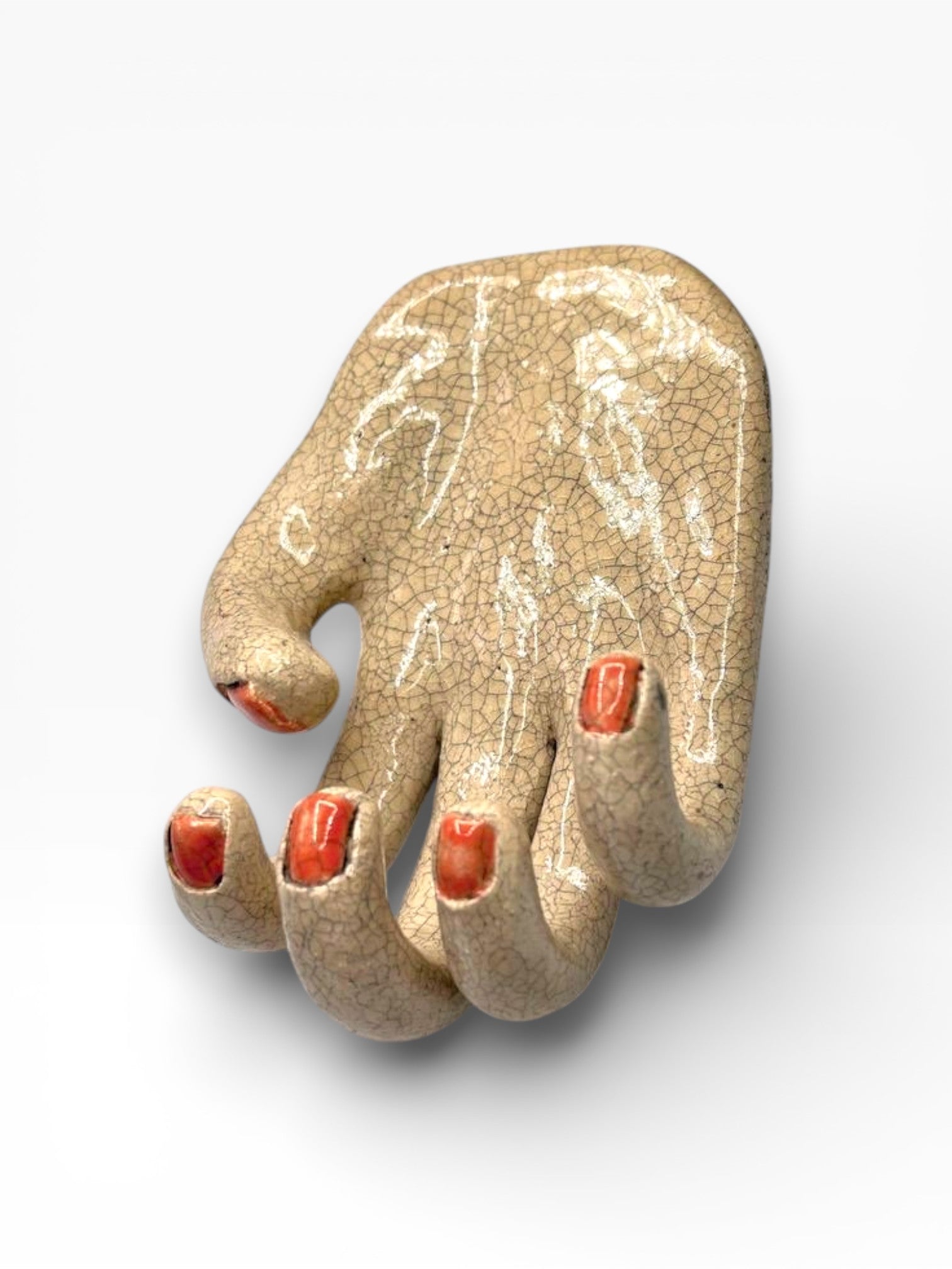 Керамічний гачок для ключів «Рука»