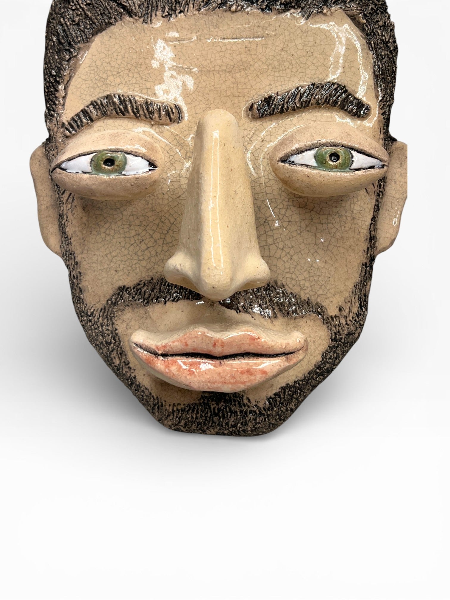 Чоловіча керамічна маска