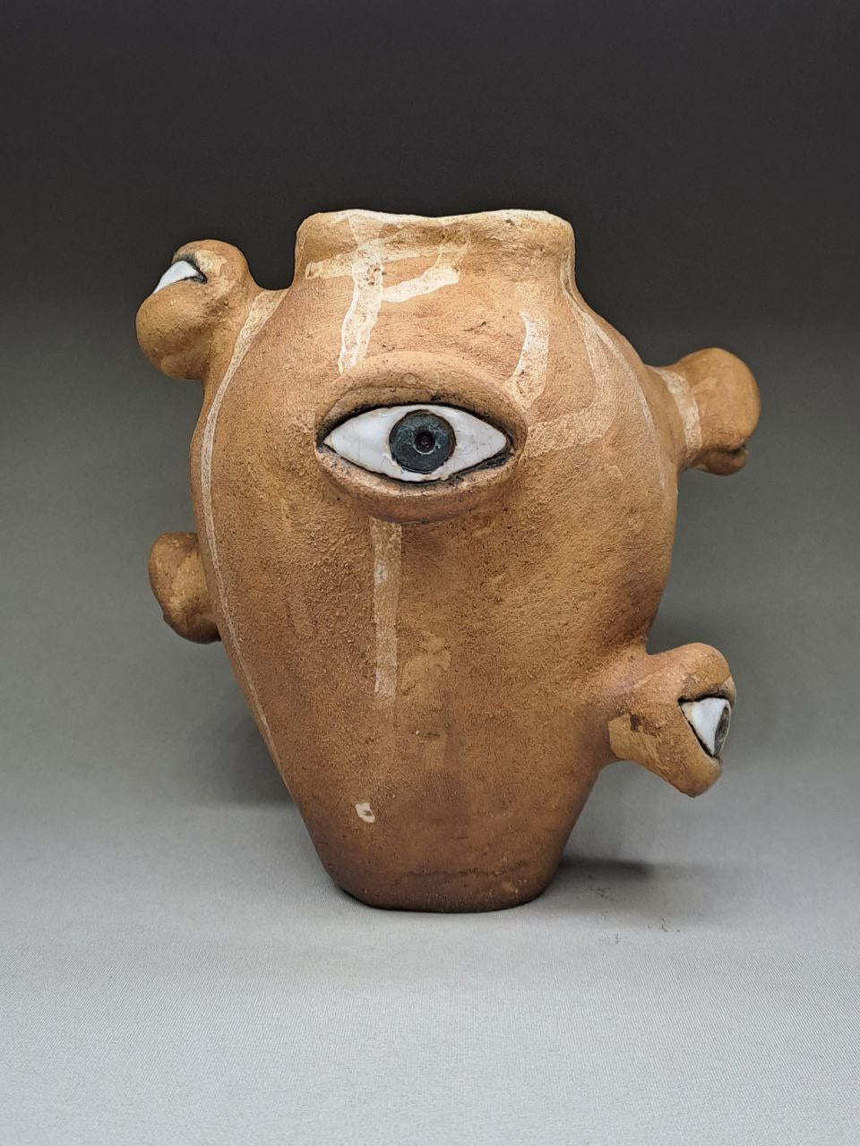 "Observation" Hand-Sculpted Ceramic Vase 