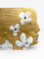 "Dualism" Ceramic Wall Mask Sculpture – Handmade