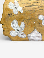 "Dualism" Ceramic Wall Mask Sculpture – Handmade