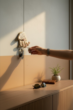 "The Hand" Ceramic Wall Hook & Key Holder – Functional Art