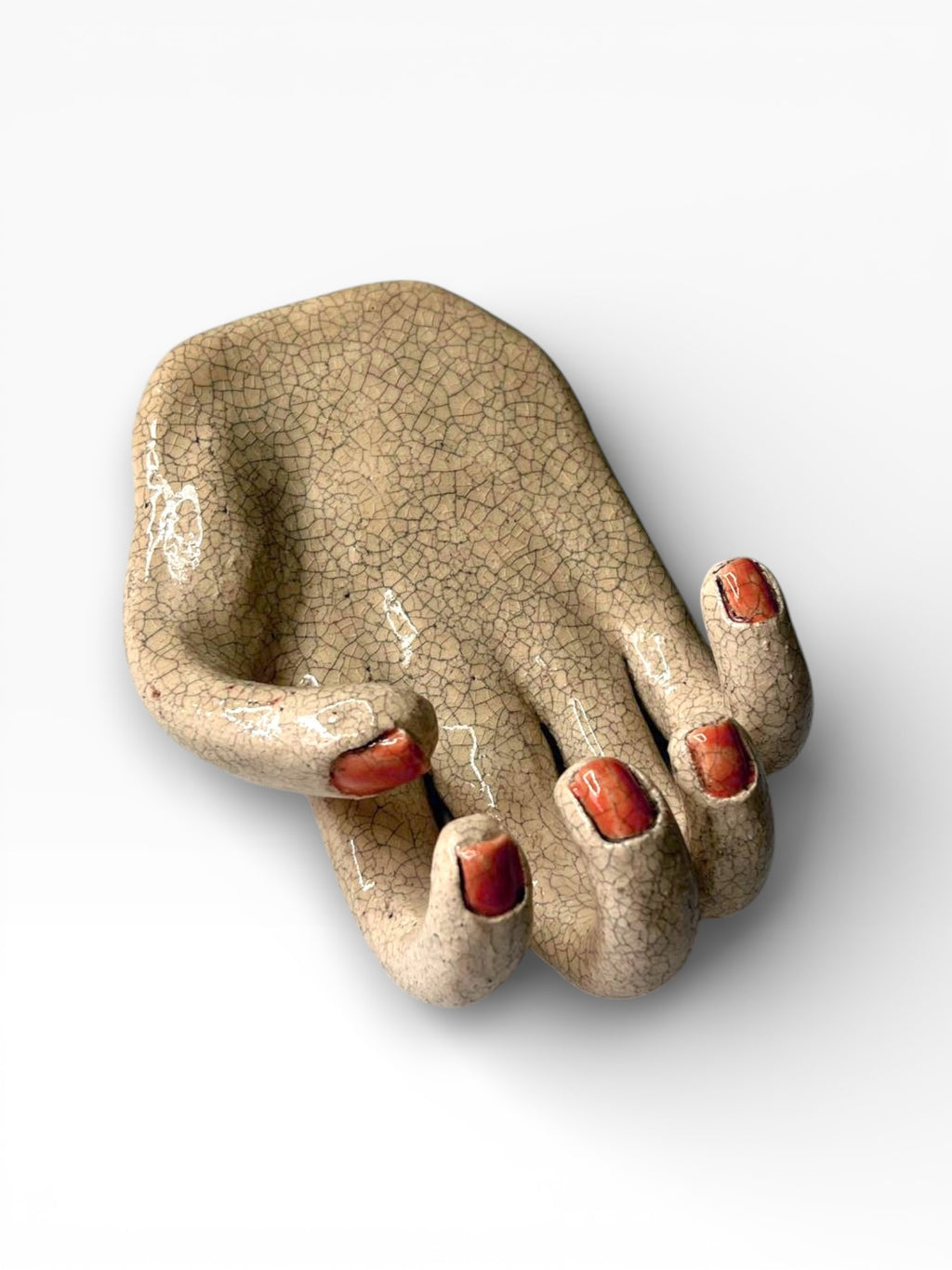 "The Hand" Ceramic Wall Hook & Key Holder – Functional Art