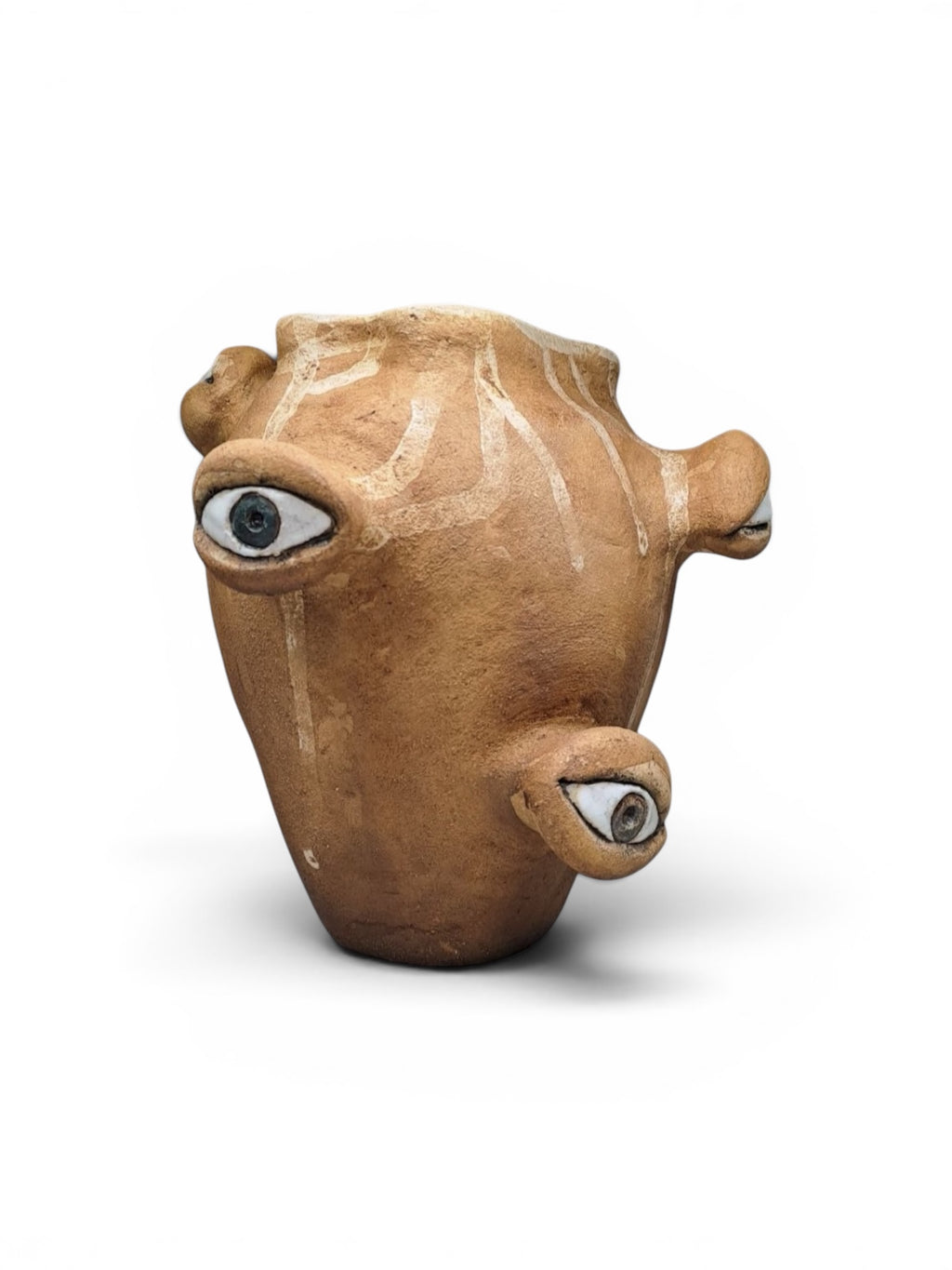 "Observation" Hand-Sculpted Ceramic Vase 