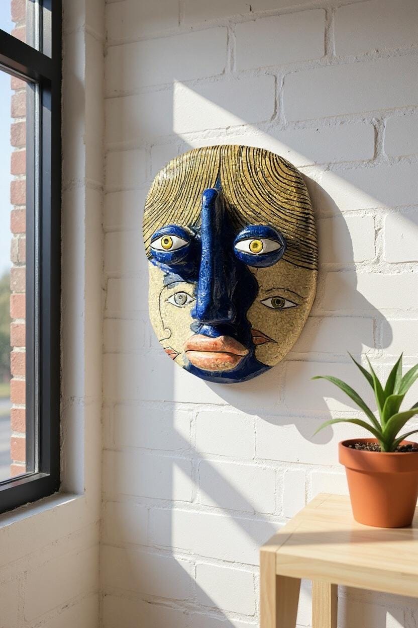 Керамічна маска «Розмова»