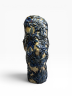 Large Ceramic Sculpture "Floral Head"