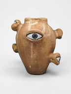 "Observation" Hand-Sculpted Ceramic Vase 