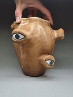 "Observation" Hand-Sculpted Ceramic Vase 